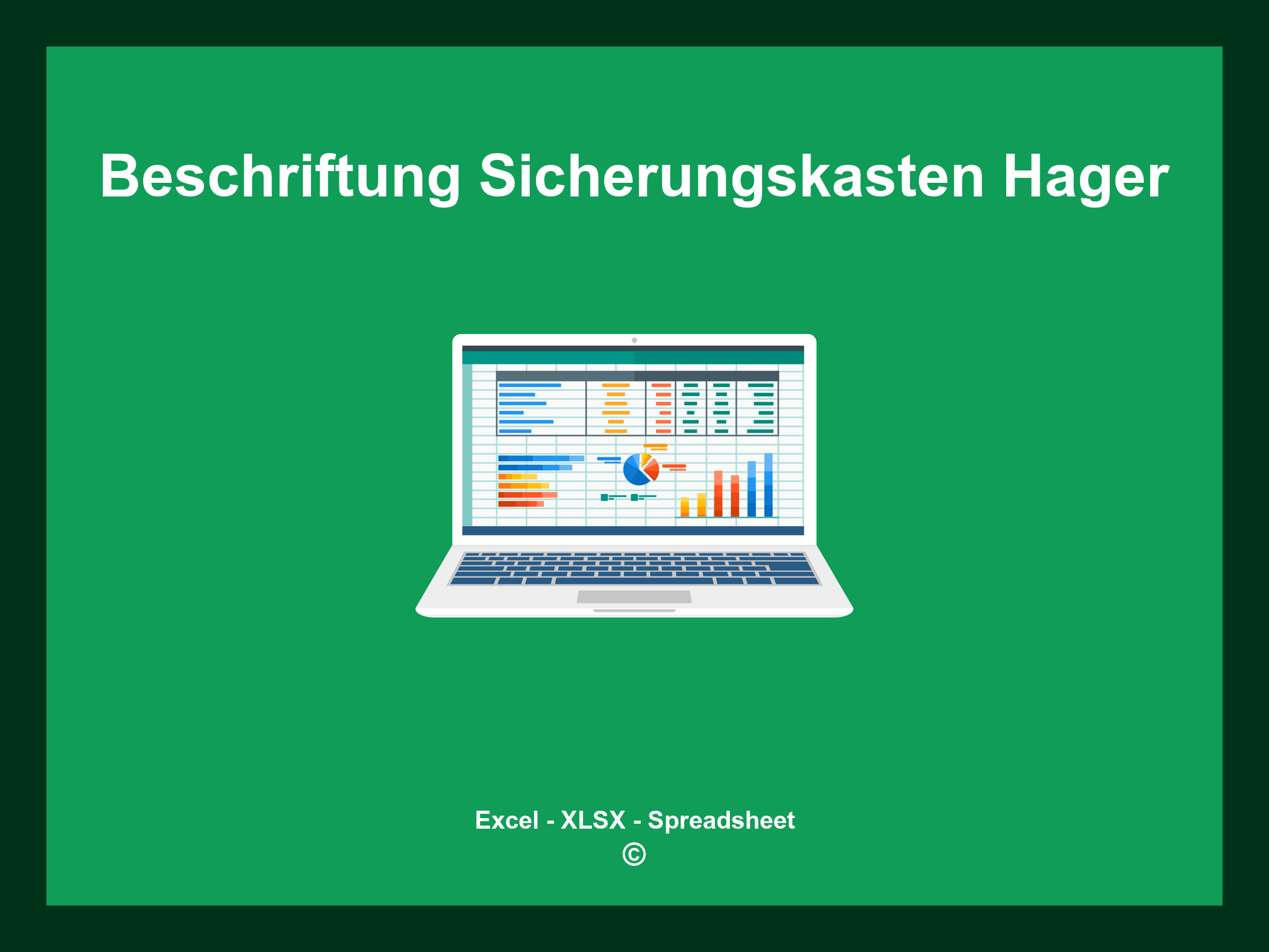 Beschriftung Sicherungskasten Vordruck Hager Excel