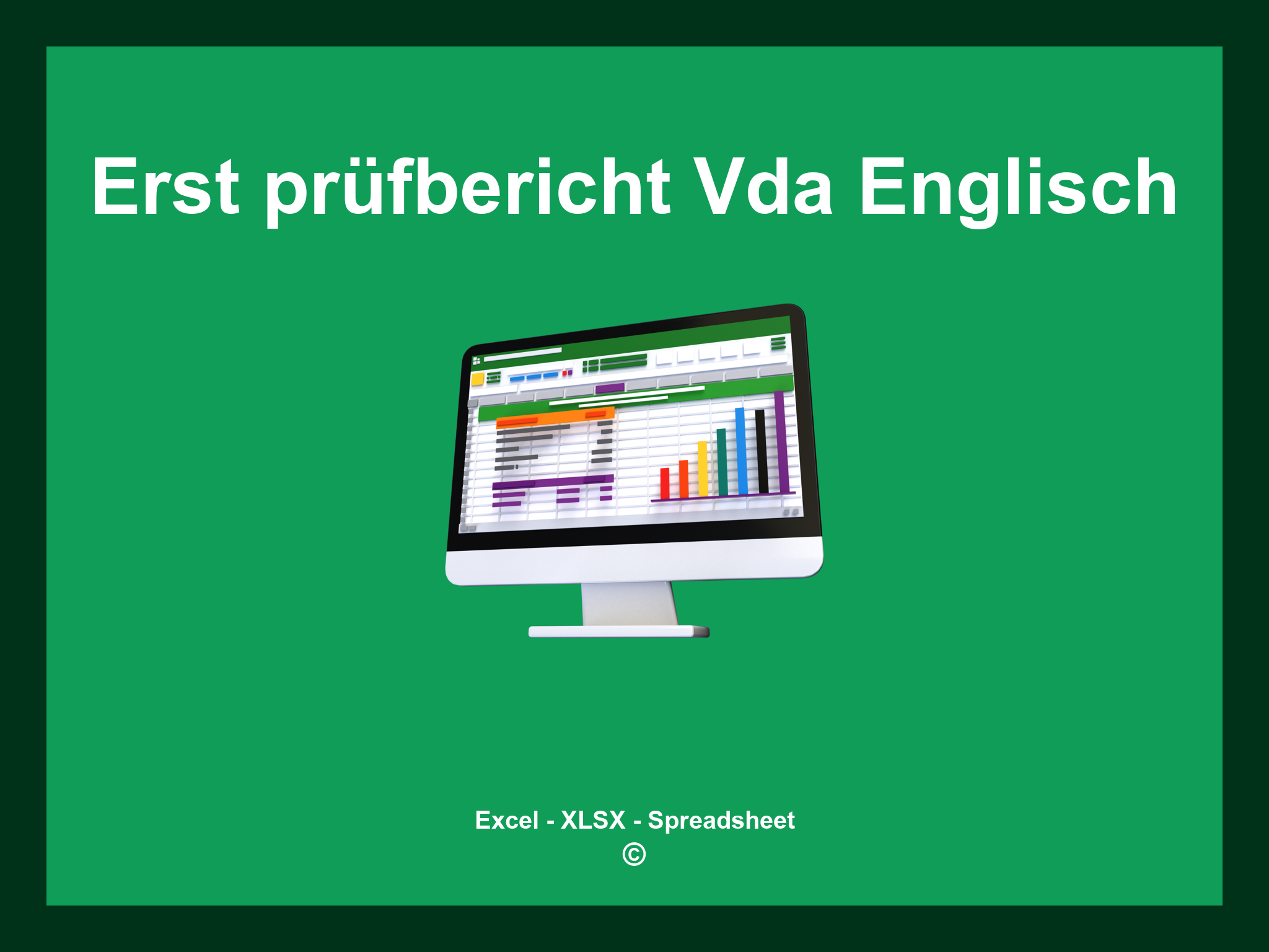 Erstmusterprüfbericht Vda Englisch