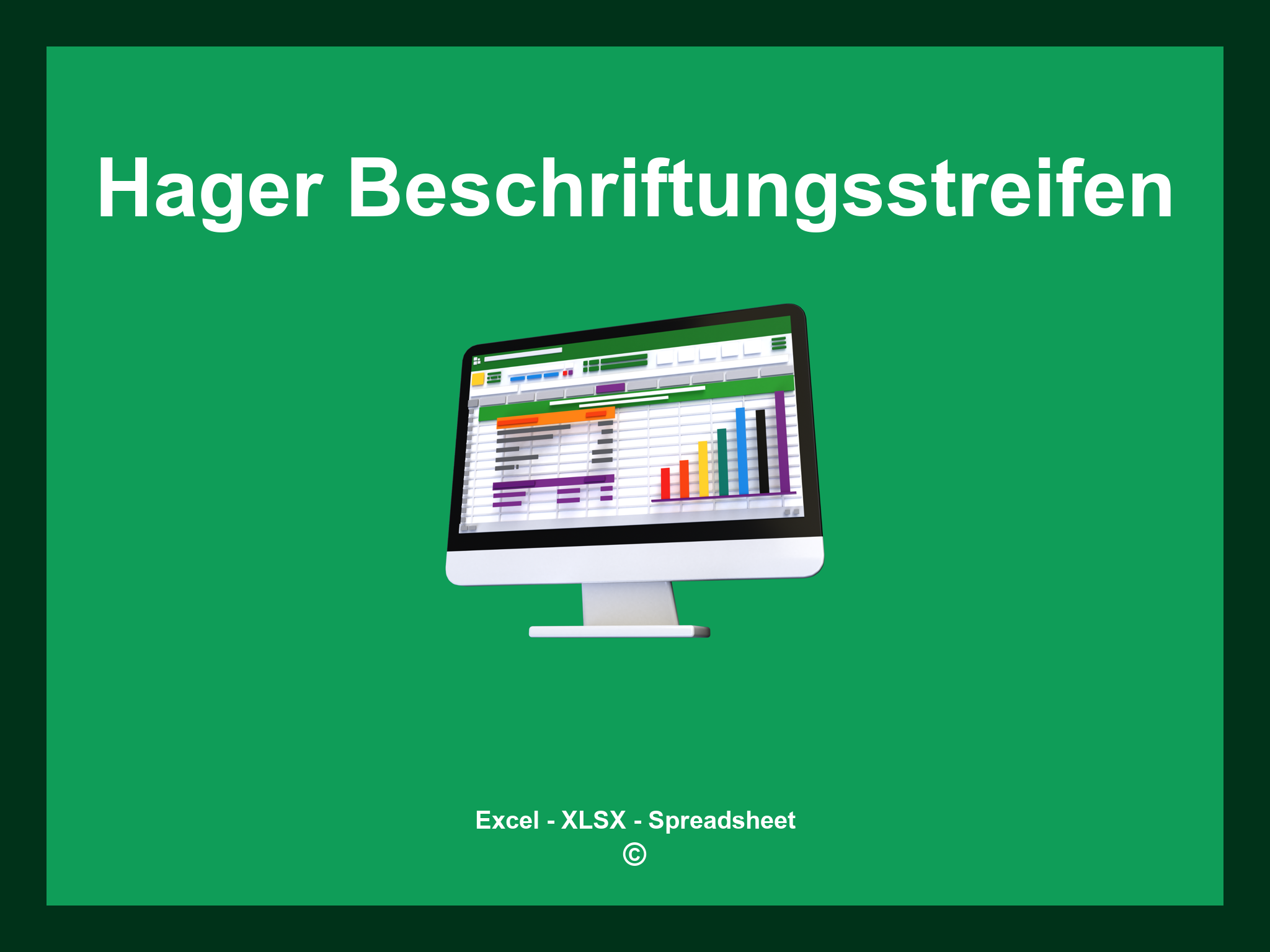 Hager Beschriftungsstreifen Vorlage