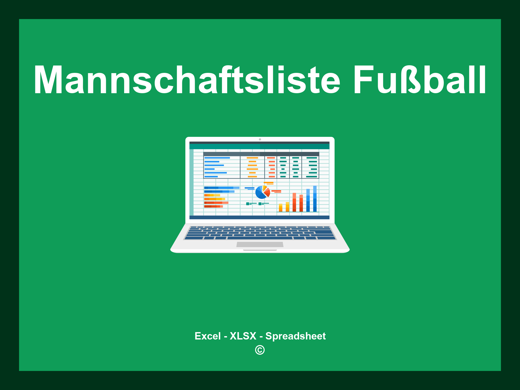Mannschaftsliste Fußball Vorlage