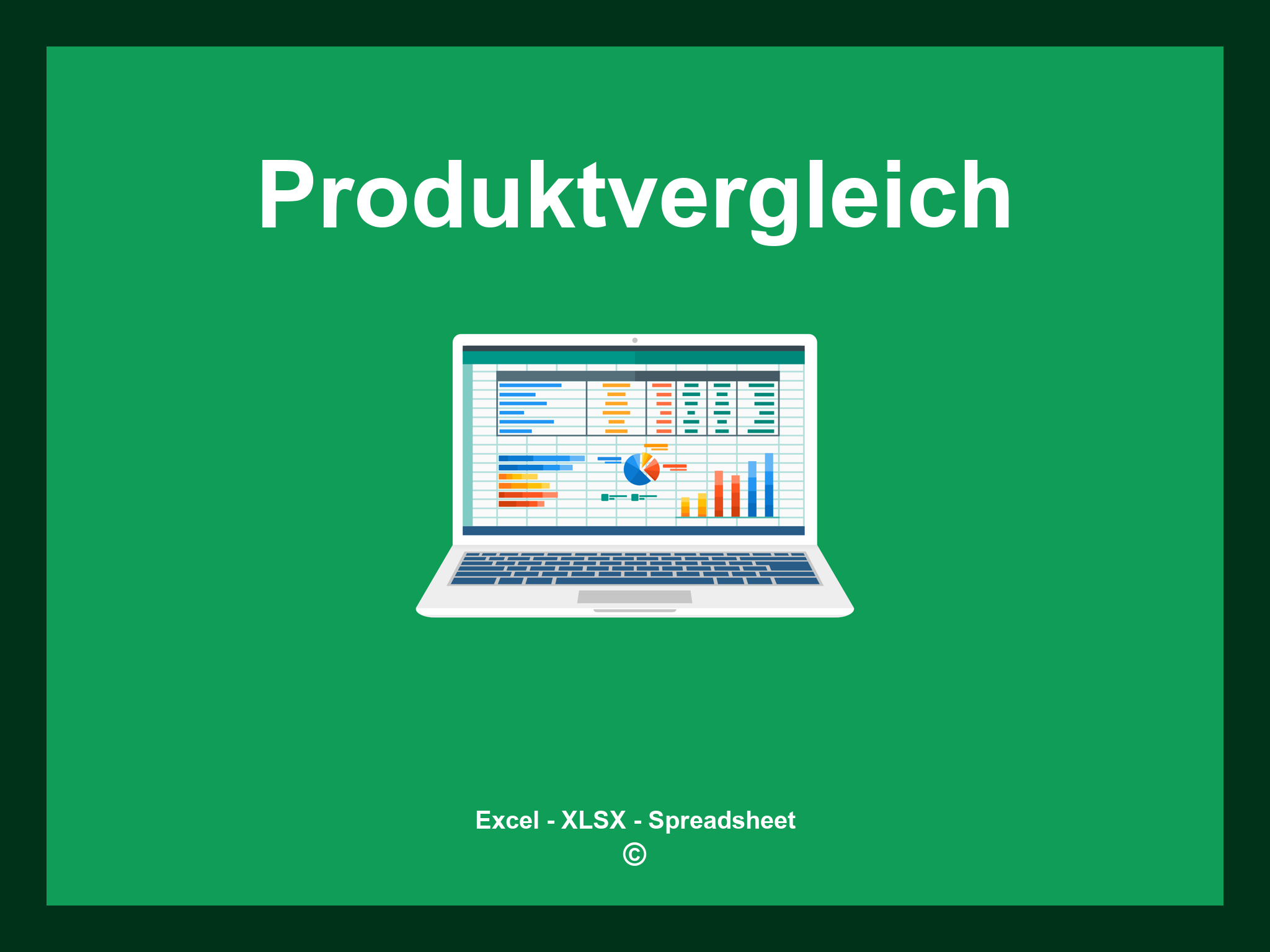Produktvergleich Excel Vorlage