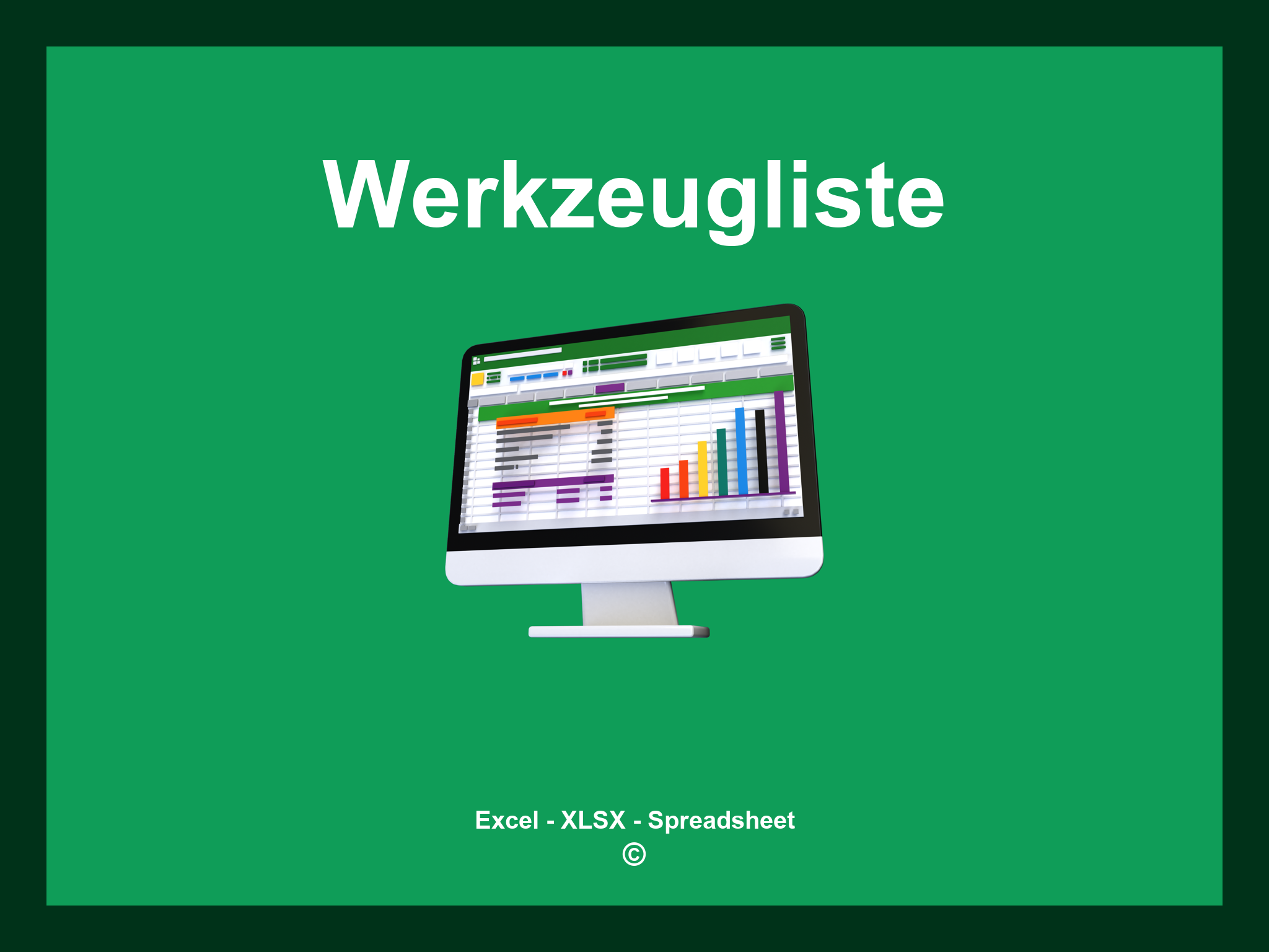 Werkzeugliste Vorlage